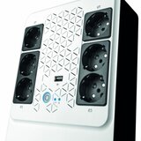 UPS Legrand MULTIPLUG 800, 800VA480W, 6x German standard sockets, USB charger, baterie 1x 12V 7.2Ah